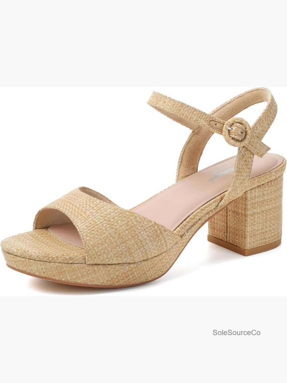 Platform Heels Chunky Block Heel Sandals Open Round Toe Strappy High Thick